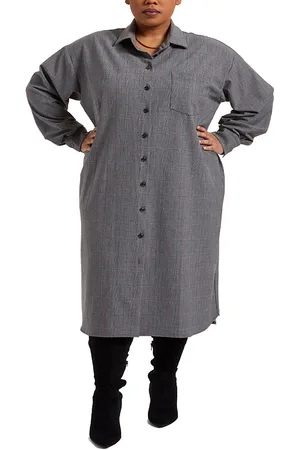 PARI PASSU Plus Size Tammy Plaid Shirtdress