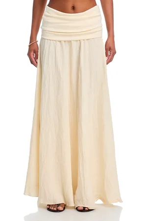 JOHANNA ORTIZ Linen Blend Ankle Skirt