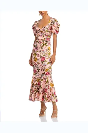 Cinq A Sept Wilma Floral Puff Sleeve Dress