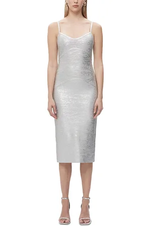 Hervé Léger The Ivy Foil Print Dress