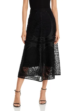 Misook Lace A Line Skirt