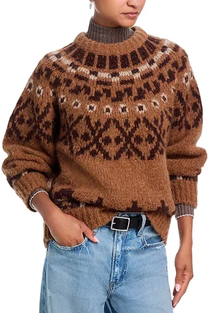 Frame Fair Isle Crewneck Sweater
