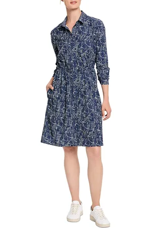 NIC+ZOE Falling Fans Printed Shirtdress