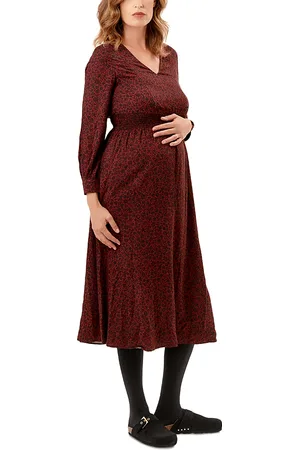 Nom Maternity Leila Floral Print Maternity Nursing Dress