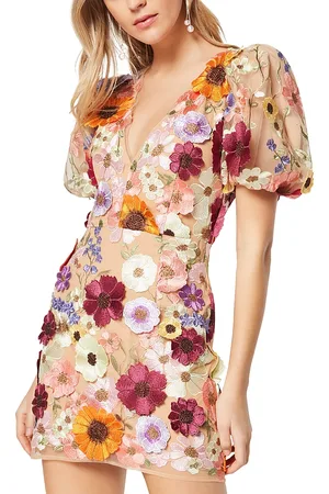 ELLIATT Rosalind Floral Applique Mini Dress