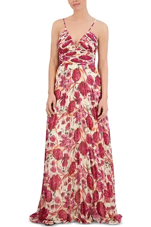 BCBG Max Azria Pleated Floral Dress