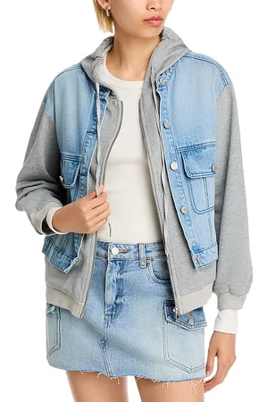 BLANK NYC Multi Media Denim Hoodie Jacket