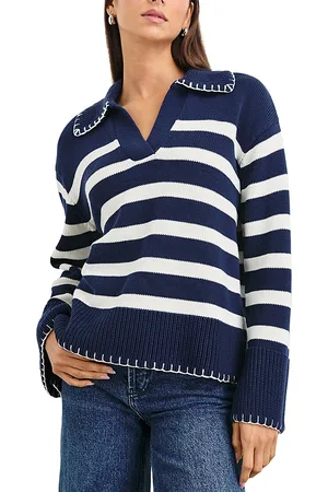 Rails Athena Collared Striped Sweater