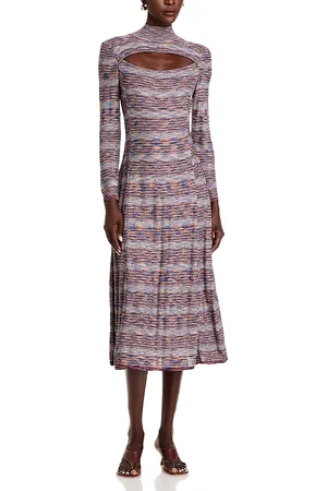 Misook Cutout Midi Dress