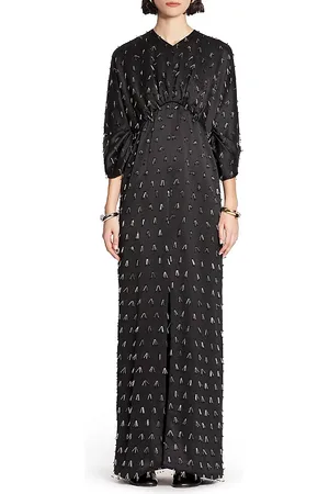 Lanvin Long Embroidered Dress