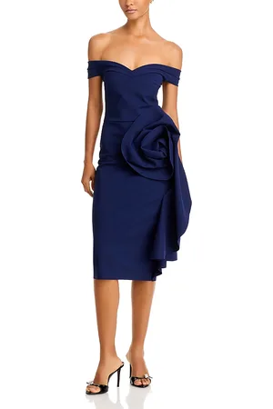CHIARA BONI Off-the-Shoulder Cocktail Dress