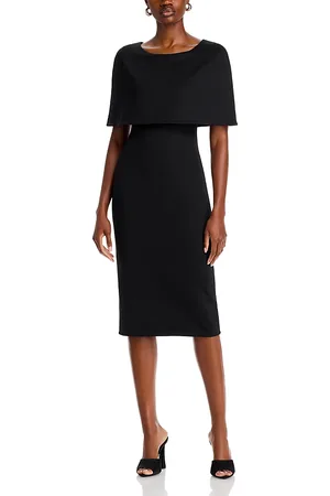 ROSETTA GETTY Cape Overlay Dress