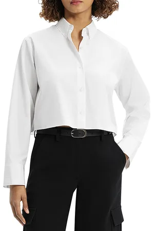 THEORY Cropped Shirt