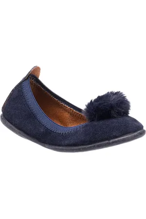 Elephantito Unisex Suede Pom Pom Ballerina