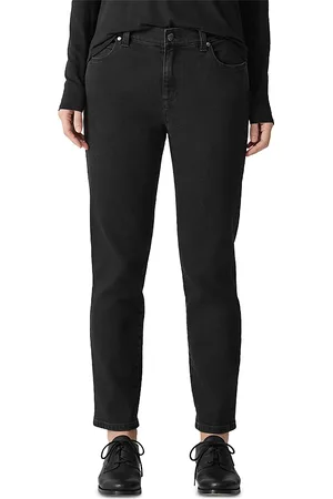 Eileen Fisher High Rise Slim Fit Ankle Jeans in