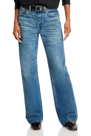 RE/DONE High Rise Relaxed Straight Jeans in in