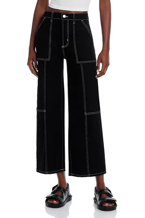Rails Getty Utility High Rise Wide Leg Crop Jeans in
