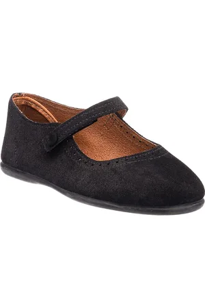 Elephantito Unisex Suede Mary Jane with Decorative Button
