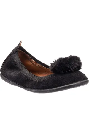 Elephantito Unisex Suede Pom Pom Ballerina