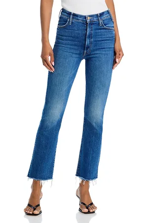 Mother The Hustler Fray Ankle Jeans in
