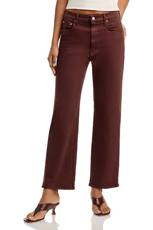 Mother The Rambler High Rise Ankle Straight Jeans