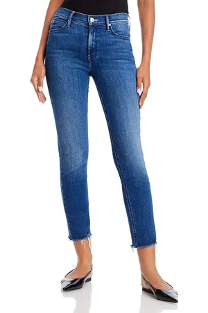 Mother The Dazzler Mid Rise Ankle Straight Jeans in
