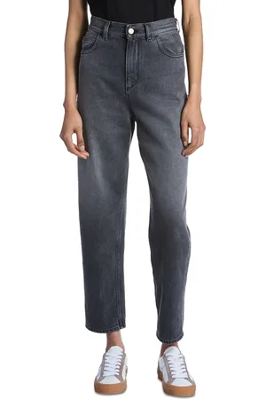 Moncler High Rise Cropped Tapered Jeans in