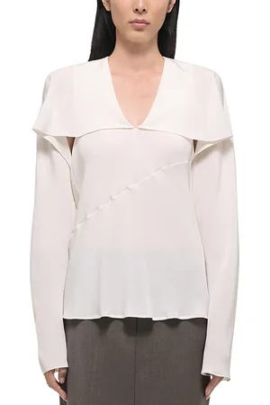 Helmut Lang Silk Scarf Blouse