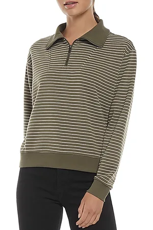 Three Dots Arta Quarter Zip Sweater