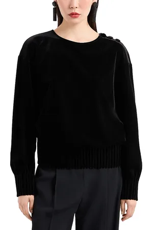 Emporio Armani Chenille Pullover Sweatshirt