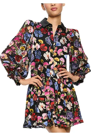 ALICE+OLIVIA Bertha Mini Shirt Dress