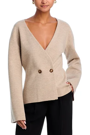 RAG&BONE Lori Wool Blend V Neck Cardigan Sweater