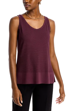 Misook V Neck Soft Knit Tank