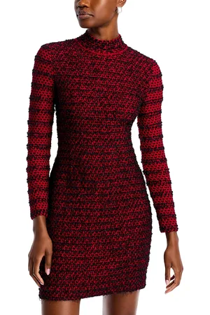 Misook Two Toned Eyelash Knit Sheath Dress