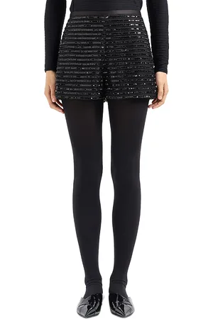 Emporio Armani Striped Sequined Shorts