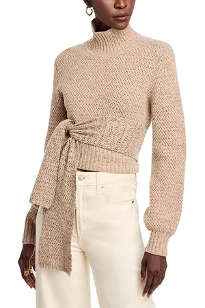 Toccin Mock Neck Belted Sweater