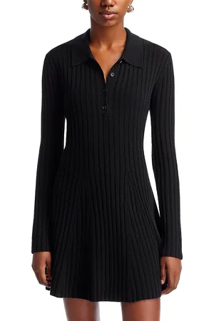 French Connection Vhari Ribbed Button Up Mini Dress