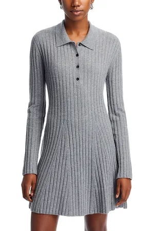 French Connection Vhari Ribbed Button Up Mini Dress