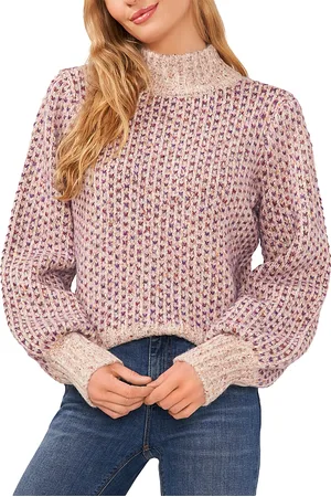 CE&CE Multicolored Knit Mock Neck Sweater