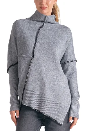 Delan Asymmetric Turtleneck Sweater