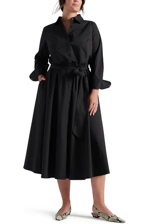 PARI PASSU Plus Size Poplin Shirtdress
