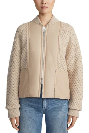 Lafayette 148 New York Reversible Knit Bomber Jacket