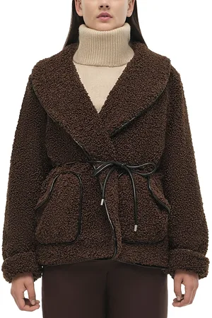 Simkhai Kimia Tie Waist Shawl Collar Jacket