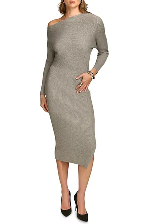 DKNY One Shoulder Sweater Dress