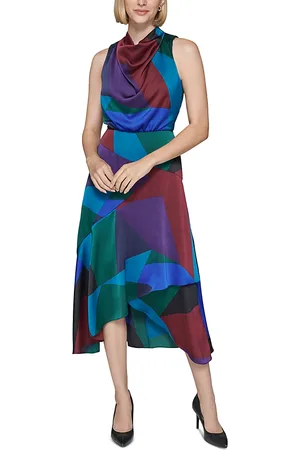 Karl Lagerfeld Satin Midi Dress