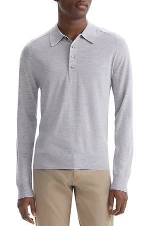 THEORY Regal Long Sleeve Polo Sweater