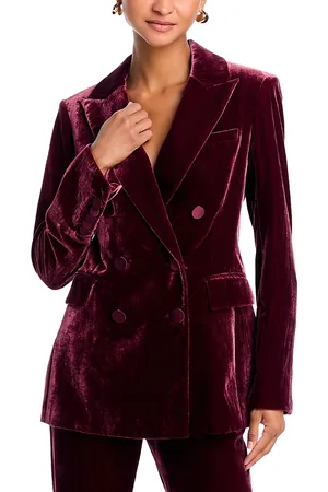 VERONICA BEARD Ellette Dickey Velvet Double Breasted Jacket