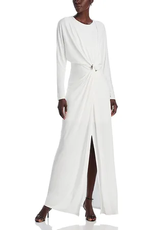 Simkhai Maisie Long Sleeve Draped Dress