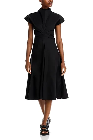 ROSETTA GETTY Funnel Neck Midi Dress