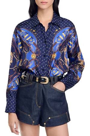 Sandro Carmen Silk Blouse